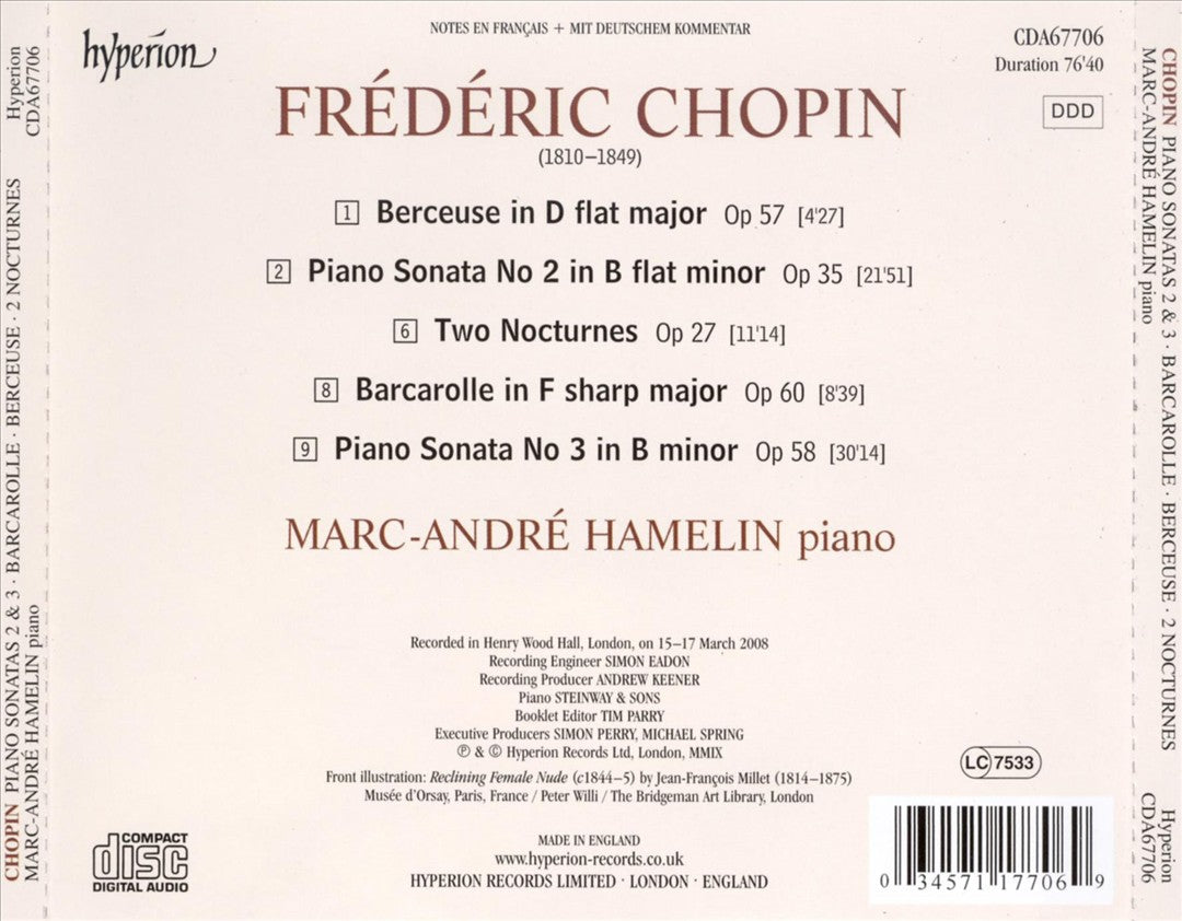 Chopin: Piano Sonatas Nos. 2 & 3 cover art