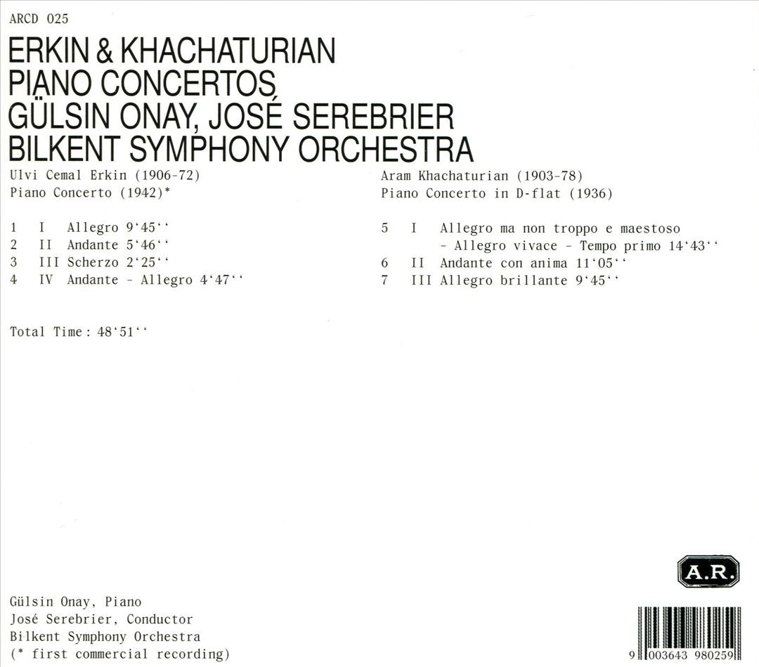 Erkin & Khachaturian: Piano Concertos cover art