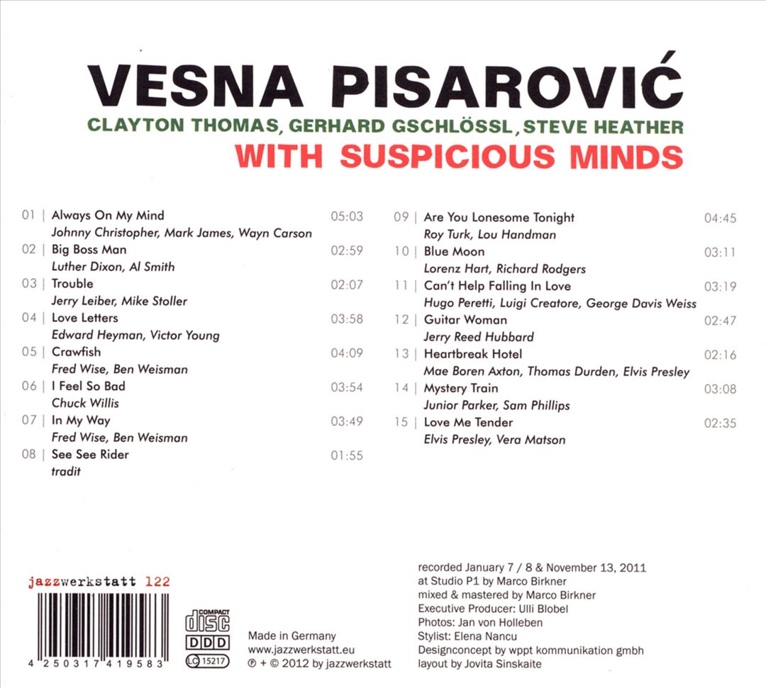 With Suspicious Minds cover art