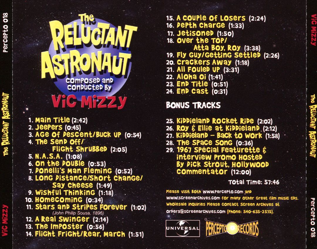 Reluctant Astronaut [Original Motion Picture Soundtrack] cover art