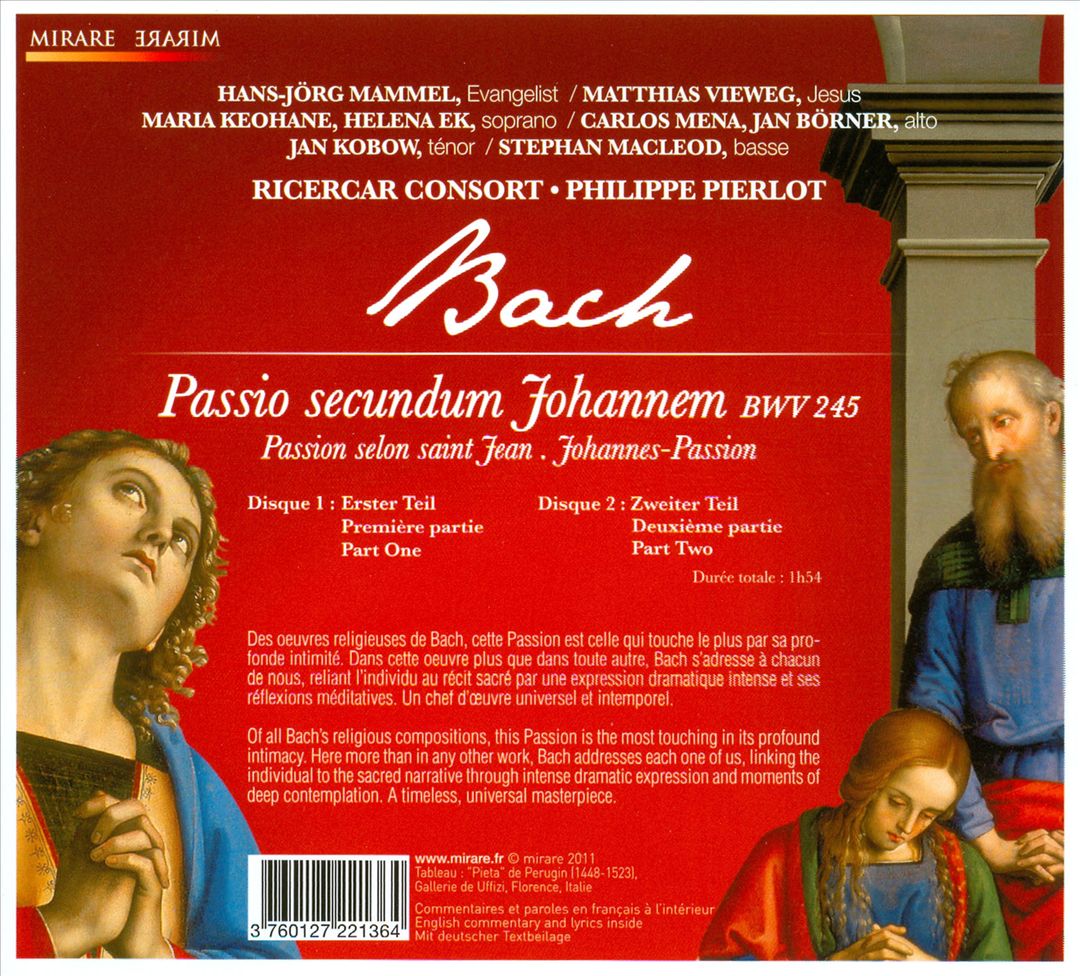 J.S. Bach: Johannes-Passion cover art