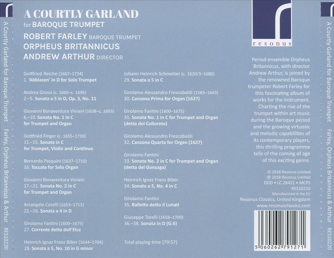 Courtly Garland for Baroque Trumpet cover art