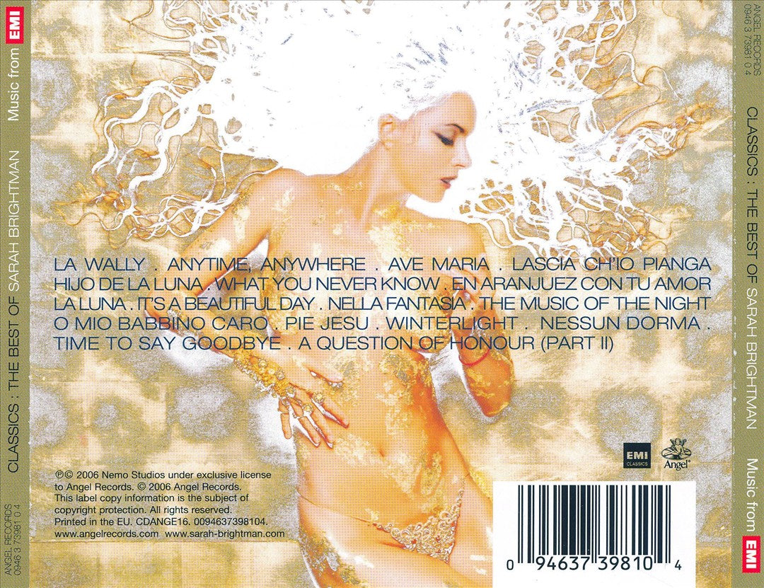 Classics: The Best of Sarah Brightman [Bonus Tracks] cover art
