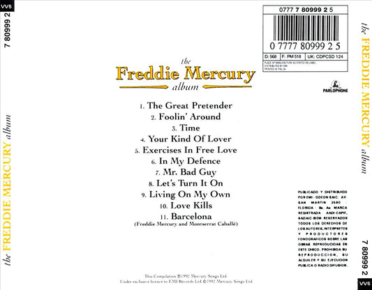 Freddie Mercury Album cover art