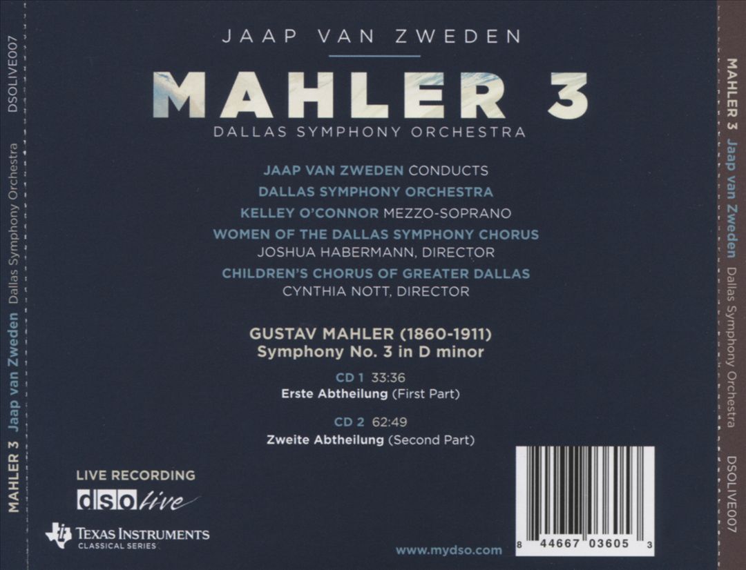 Mahler 3 cover art