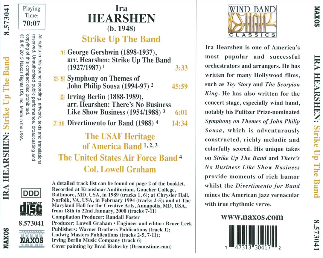 Ira Hearshen: Strike Up the Band cover art