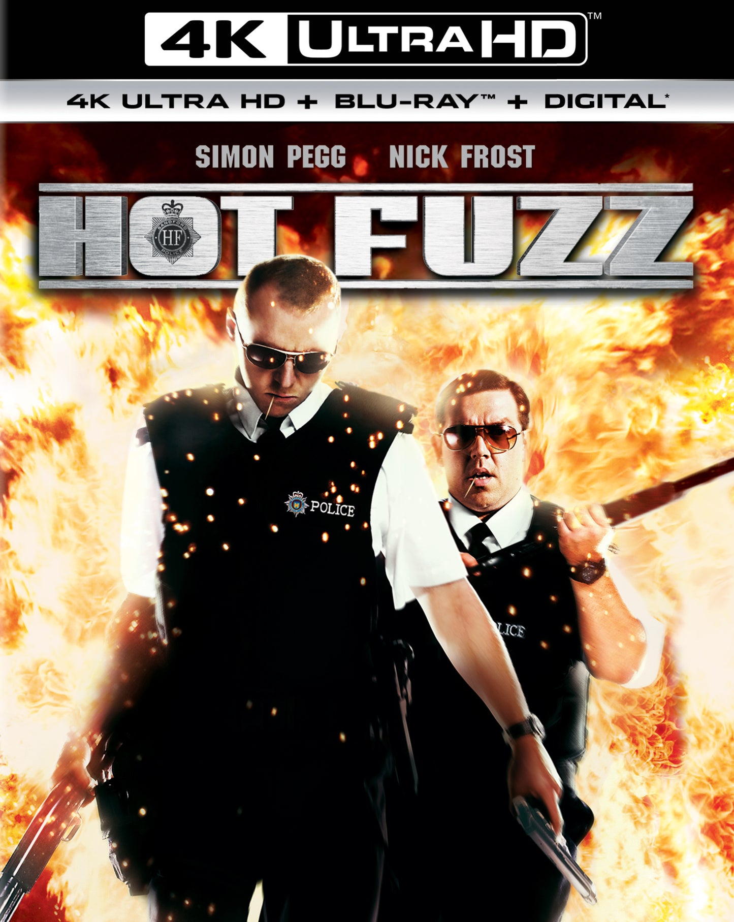 Hot Fuzz [Includes Digital Copy] [4K Ultra HD Blu-ray/Blu-ray] cover art
