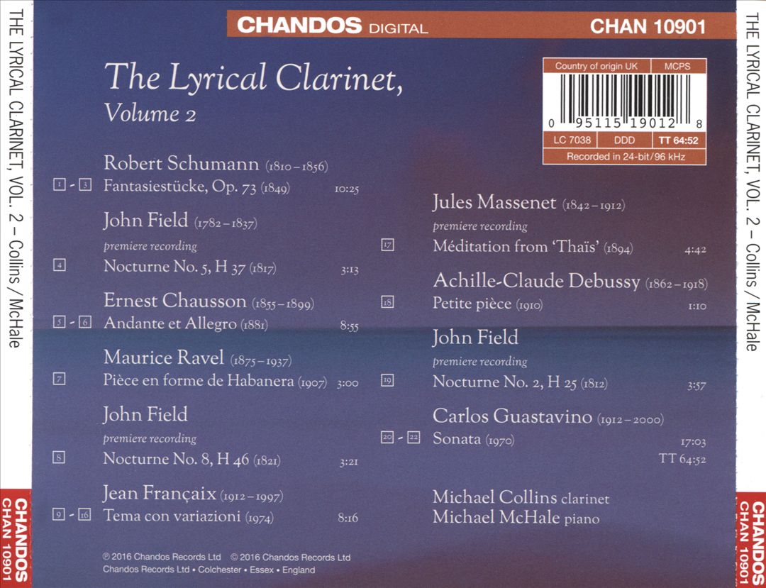 Lyrical Clarinet, Vol. 2 cover art