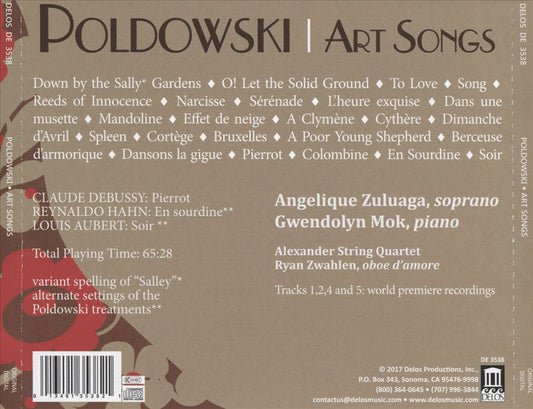 Poldowski: Art Songs cover art
