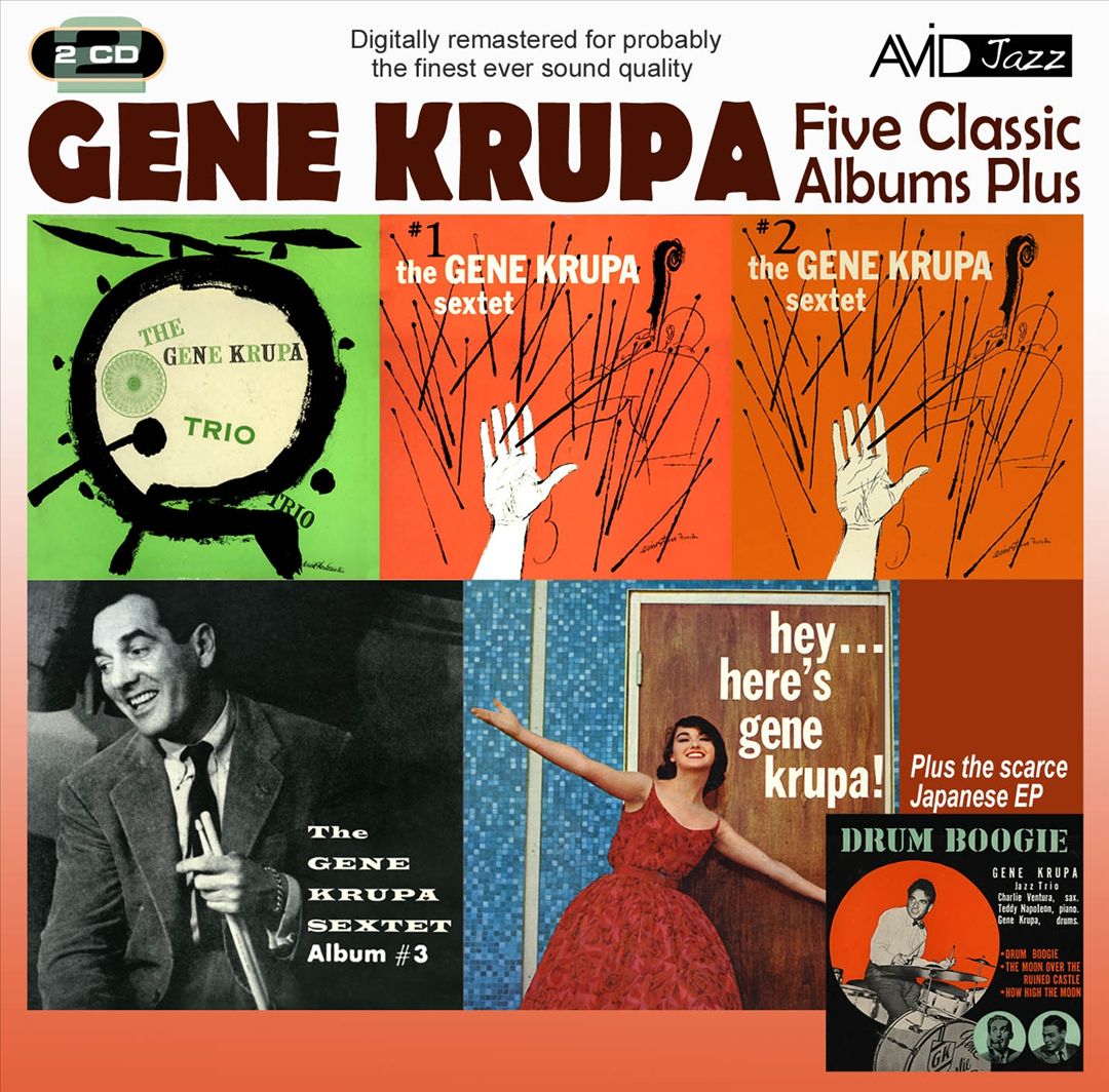 Five Classic Albums Plus: The Gene Krupa Sextet #1/#2/#3/Hey Here's Gene Krupa/The Gene Krupa Trio Collates cover art