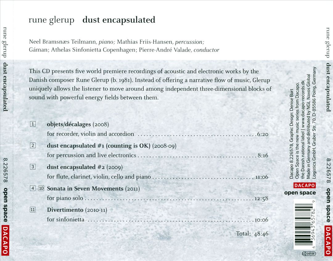 Rune Glerup: Dust Encapsulated cover art