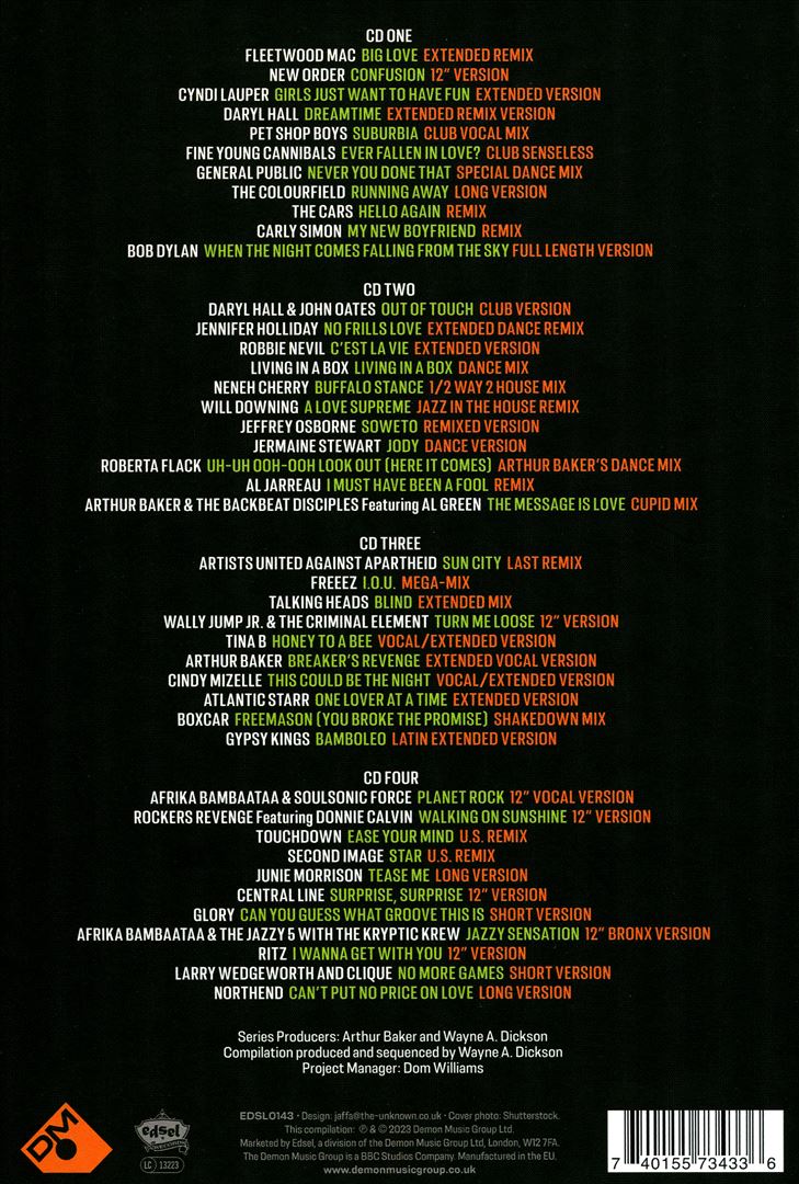 Arthur Baker Presents Dance Masters: Arthur Baker - The Classic Dance Mixes cover art