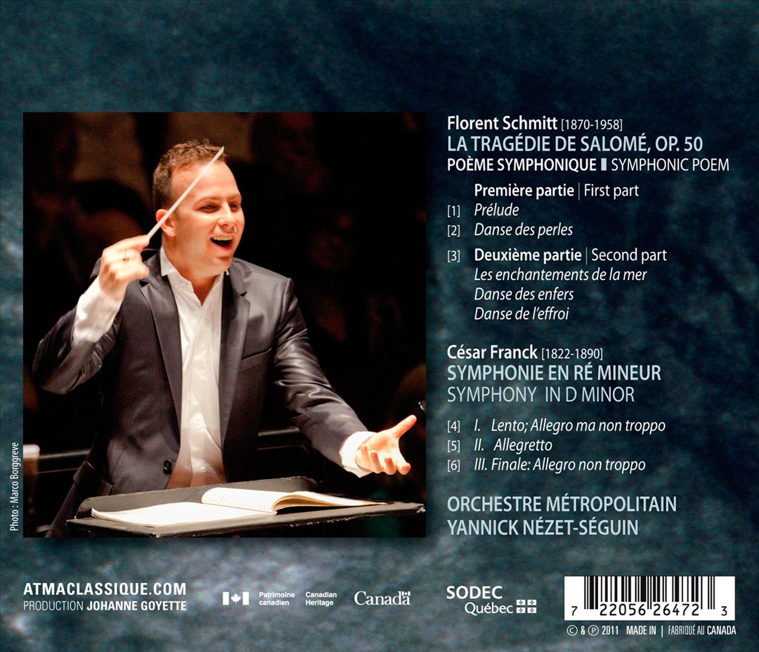 Florent Schmitt: La Tragédie de Salomé; Symphonie en Ré cover art