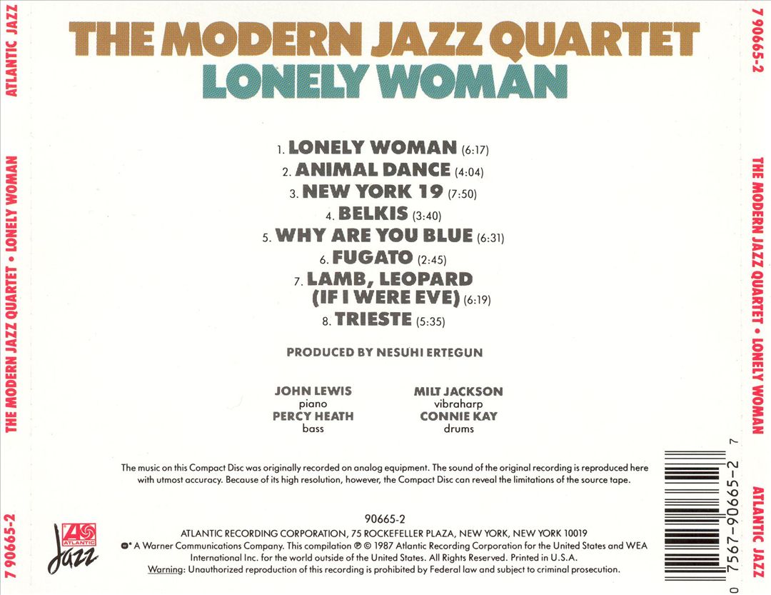 Lonely Woman cover art