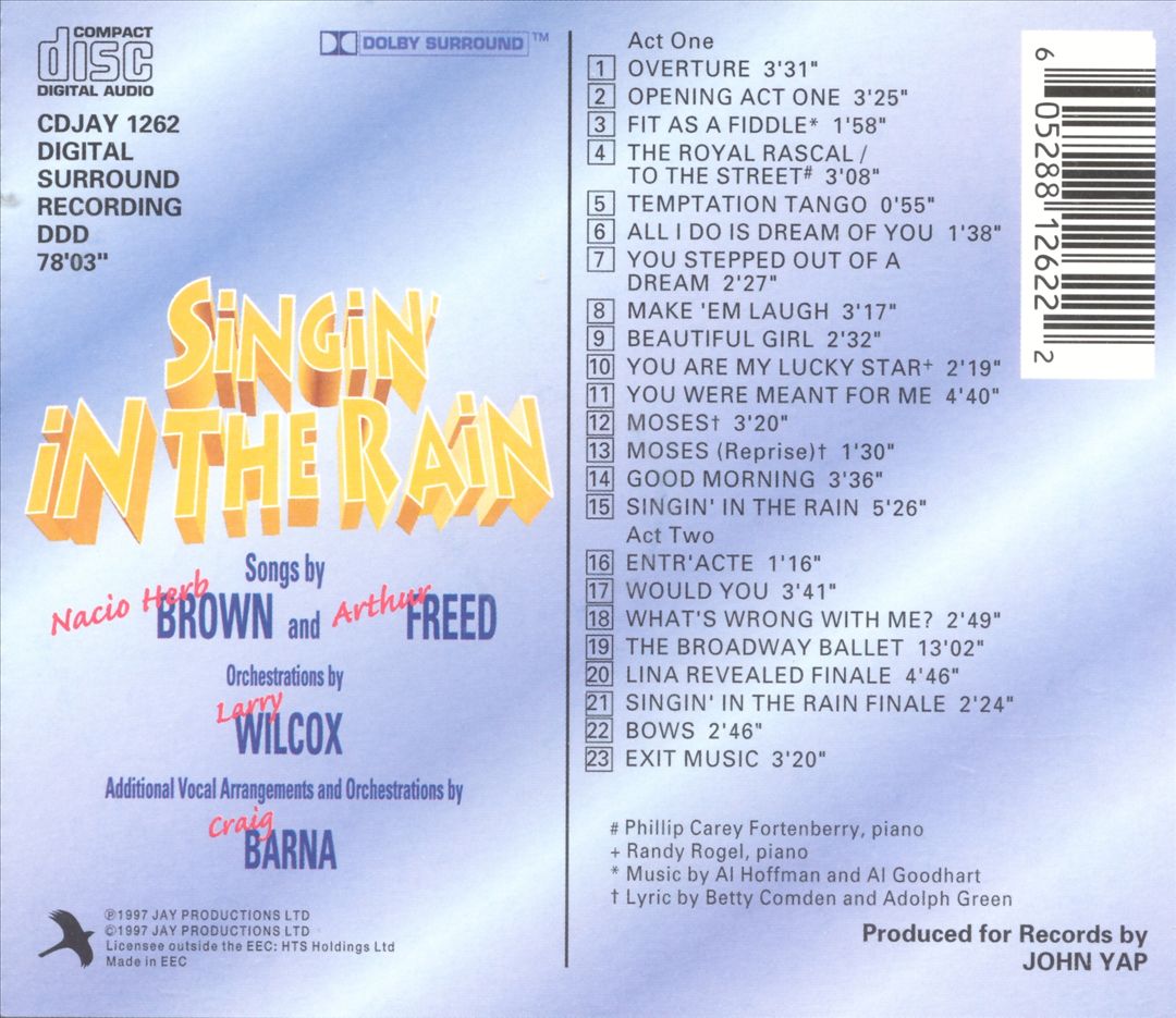 Singin' in the Rain [1997 Original Cast] cover art
