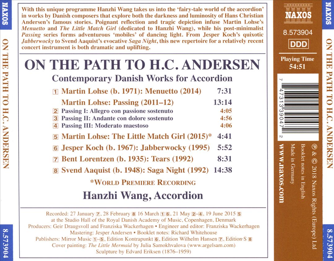 On the Path to H.C. Andersen: Contemporary Danish Works for Accordion cover art