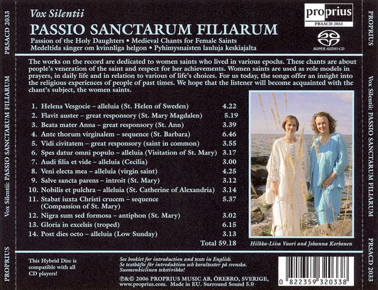 Passio Sanctarum Filiarum cover art