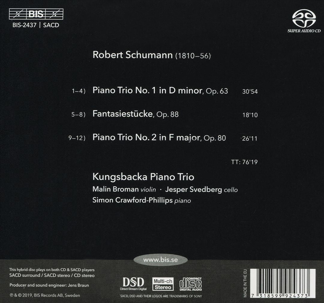 Schumann: Piano Trios, Vol. 1 cover art