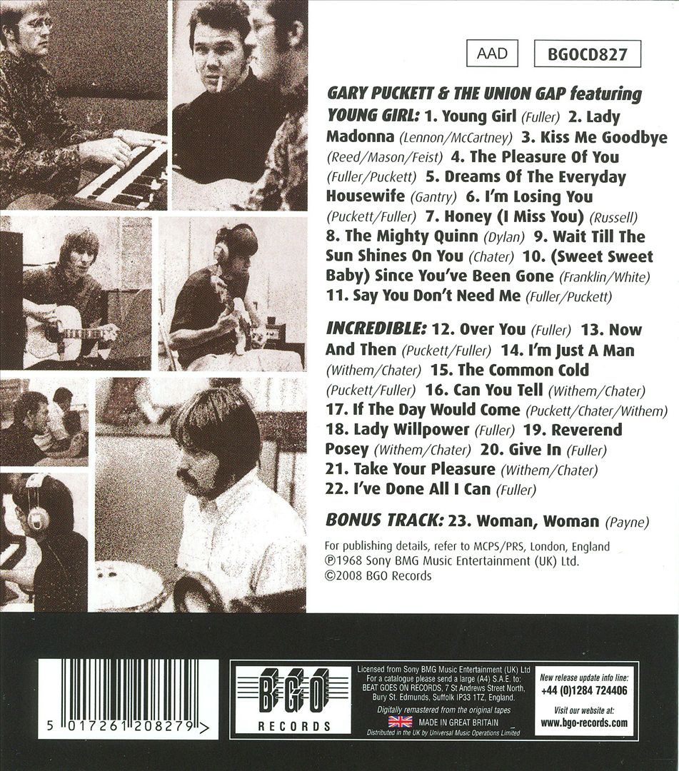 Young Girl/Incredible cover art