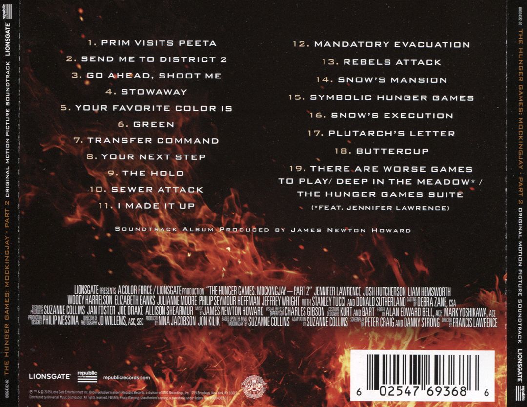 Hunger Games: Mockingjay, Pt. 2 [Original Motion Picture Soundtrack] cover art
