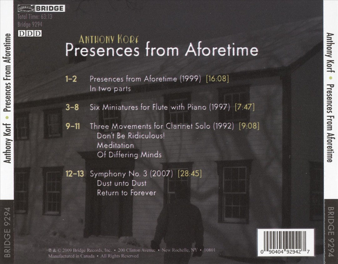 Anthony Korf: Presence from Aforetime cover art
