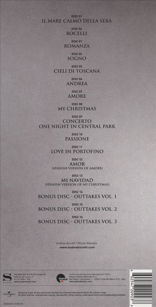 Andrea Bocelli: The Complete Pop Albums cover art