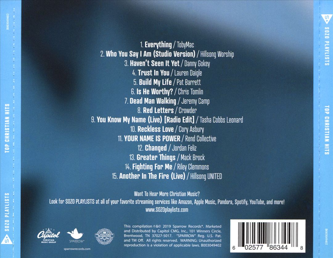Sozo Playlists: Top Christian Hits cover art