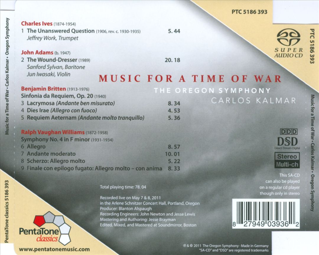 Music for a Time of War cover art