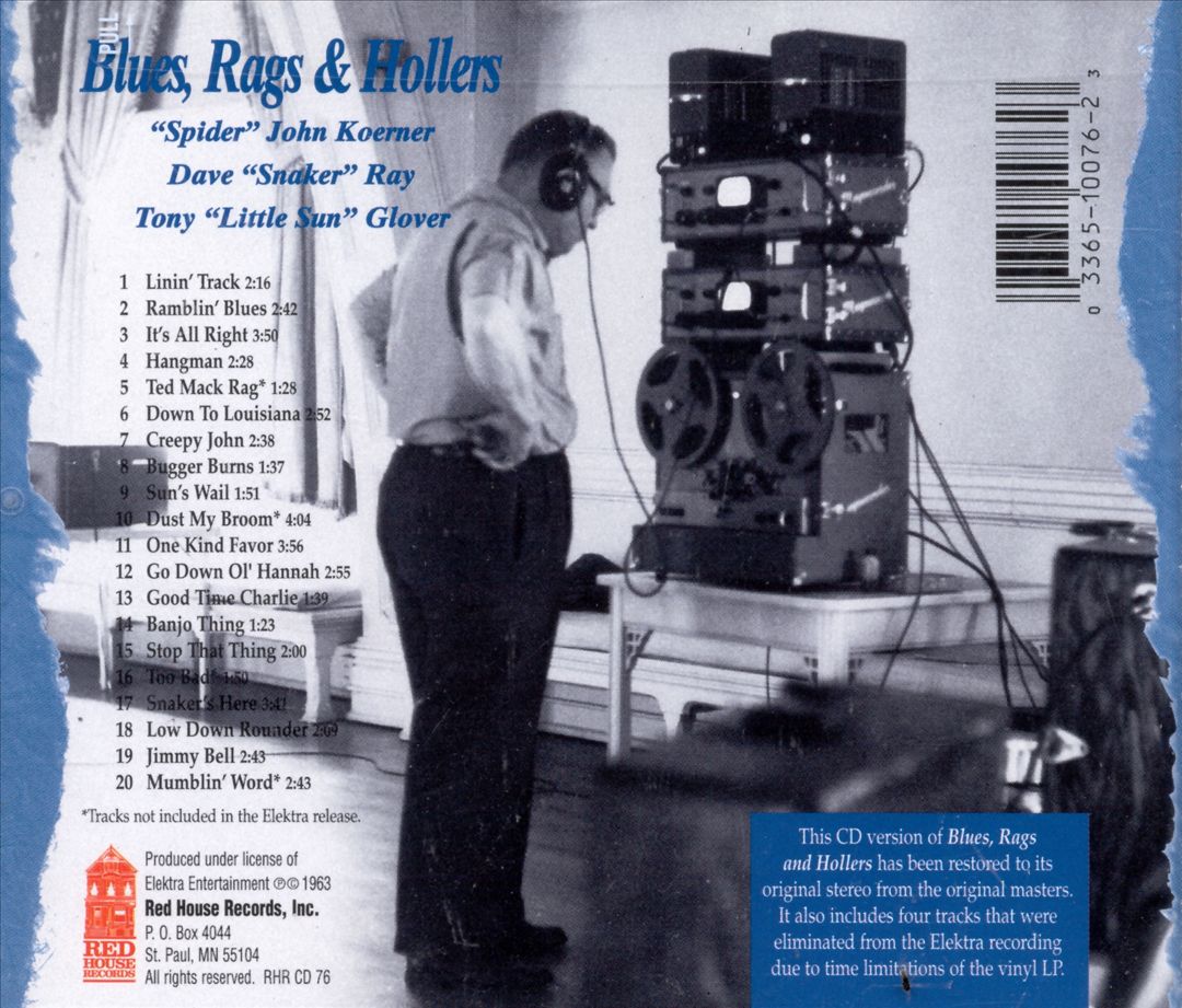 Blues, Rags and Hollers cover art