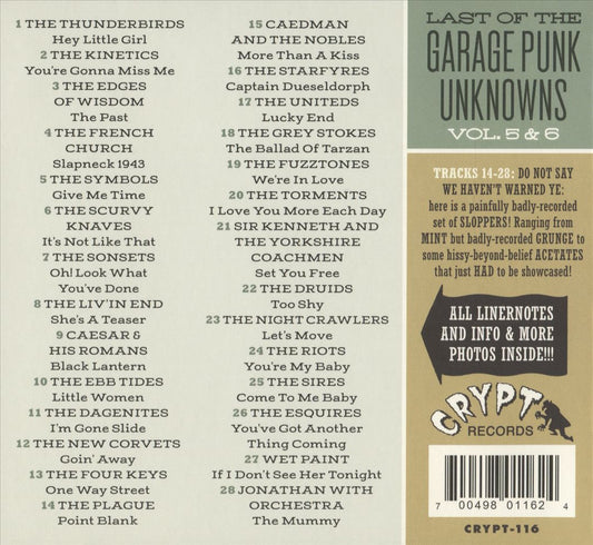 Last of the Garage Punk Unknowns, Vol. 5-6 cover art