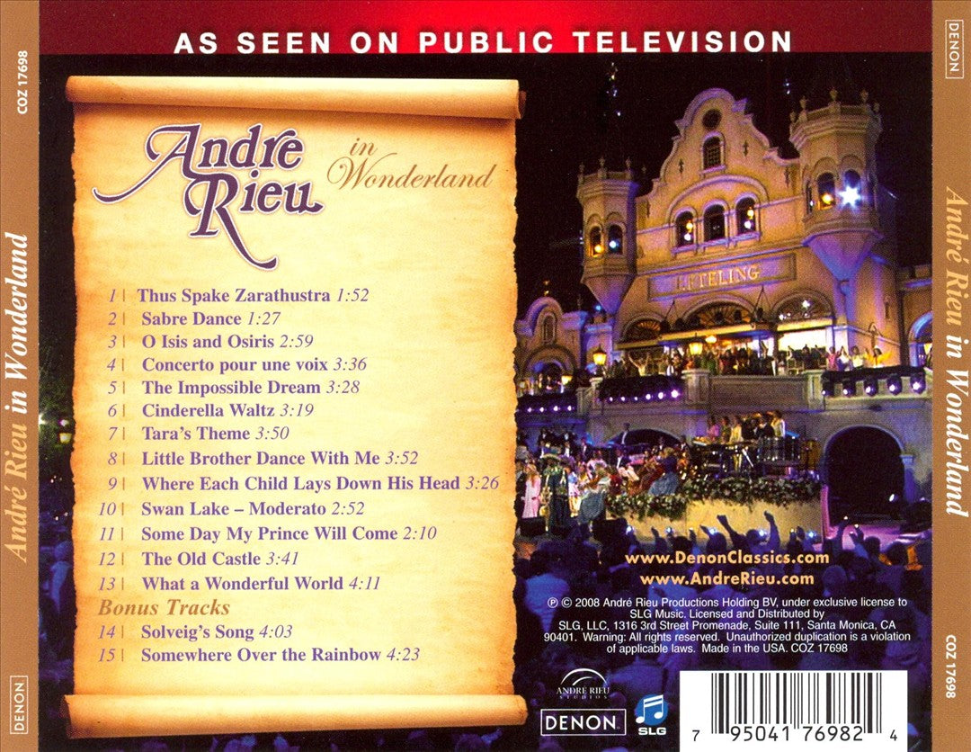 André Rieu in Wonderland [Denon] cover art