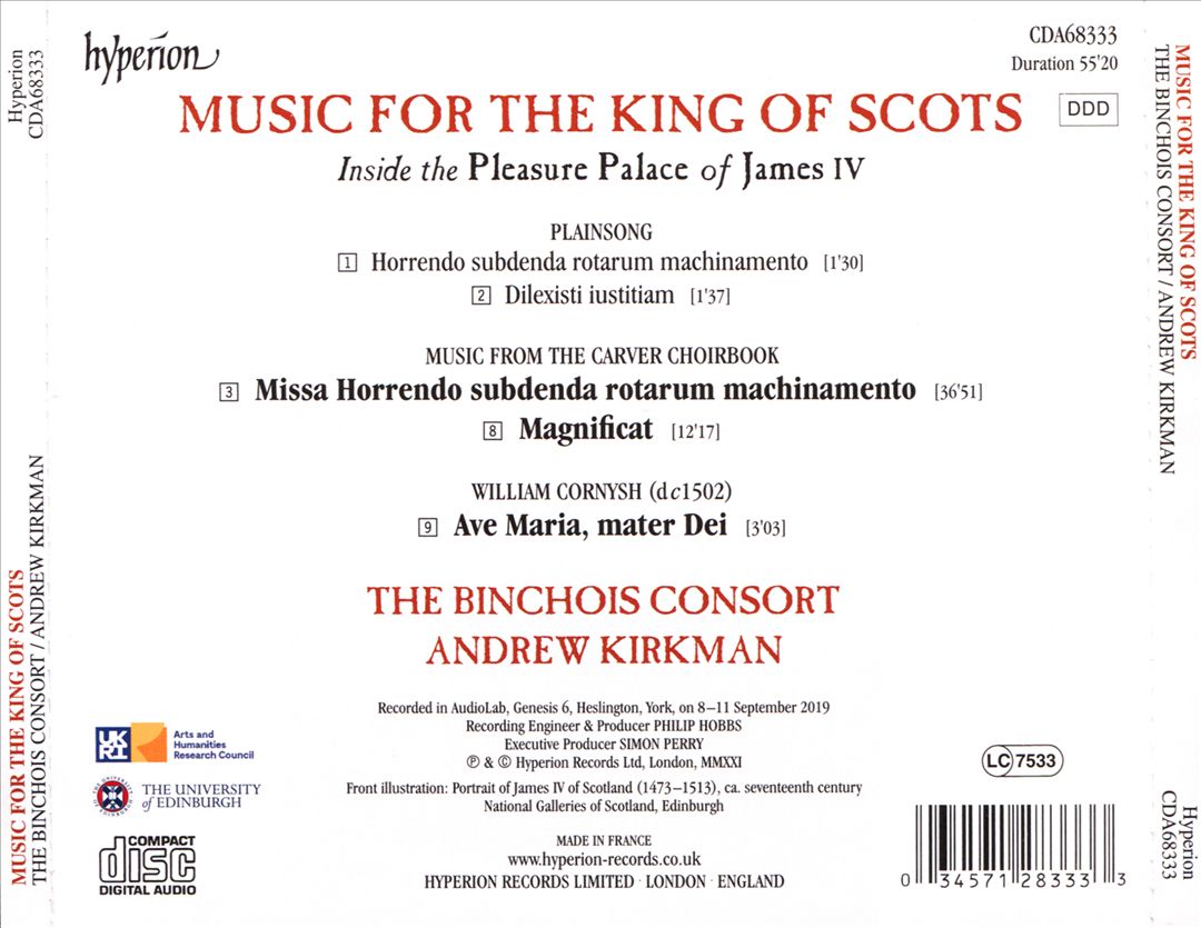 Music for the King of Scots: Inside the Pleasure Palace of James IV cover art
