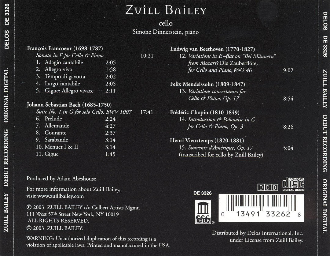Zuill Bailey cover art