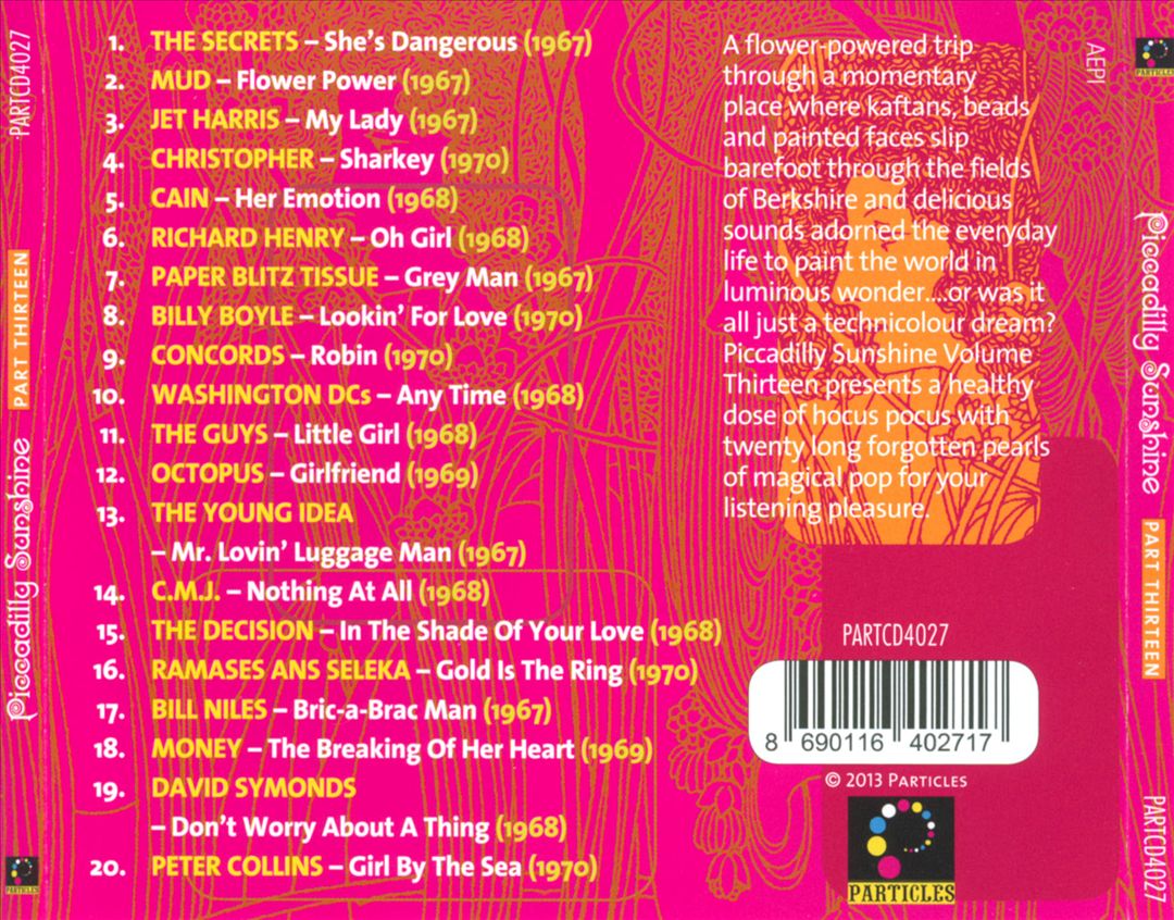 Piccadilly Sunshine, Vol. 13: British Pop Psych and Other Flavours 1967-1970 cover art