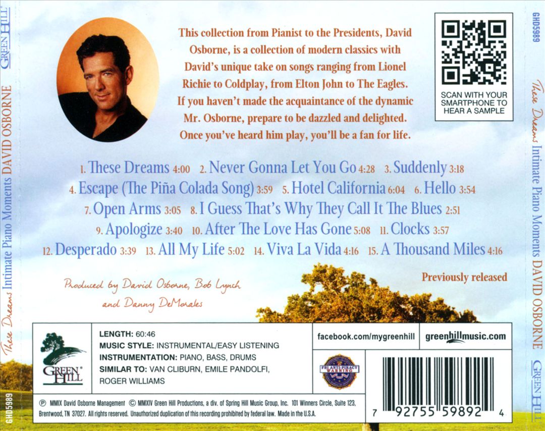 These Dreams: Intimate Piano Moments cover art