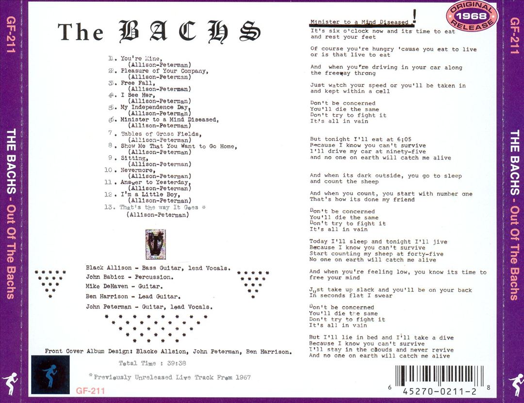 Out of the Bachs cover art