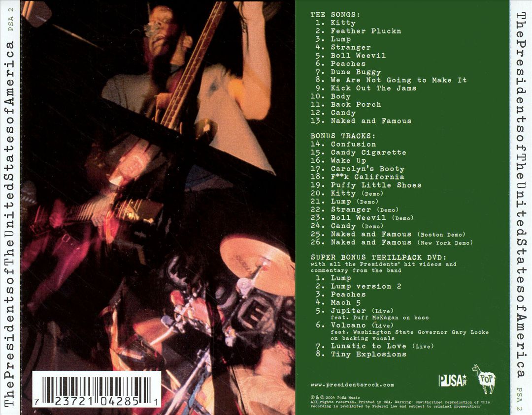Presidents of the United States of America: Ten Year Super Bonus Special Anniversar cover art