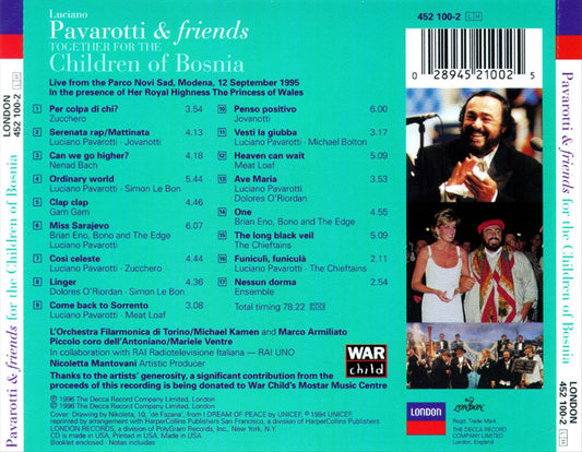 Luciano Pavarotti & Friends Together for the Children of Bosnia cover art