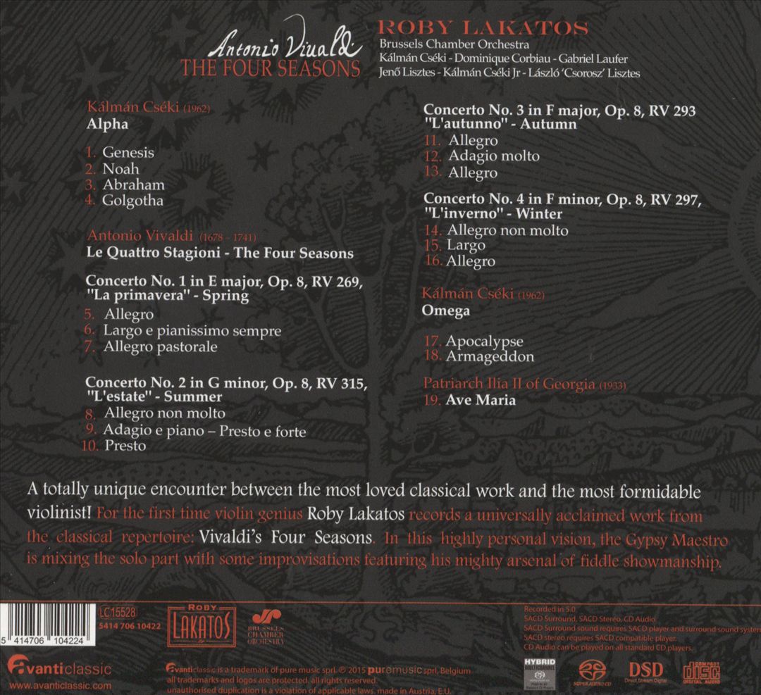Antonio Vivaldi: The Four Seasons cover art