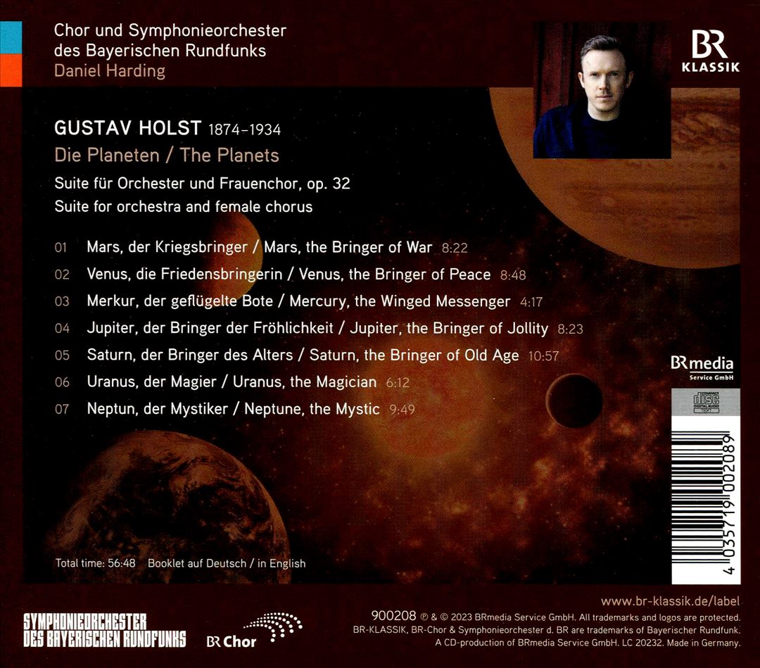 Gustav Holst: The Planets cover art