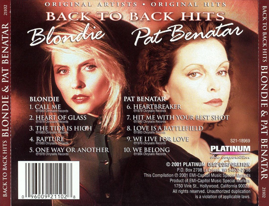 Back To Back Hits (EMI) cover art
