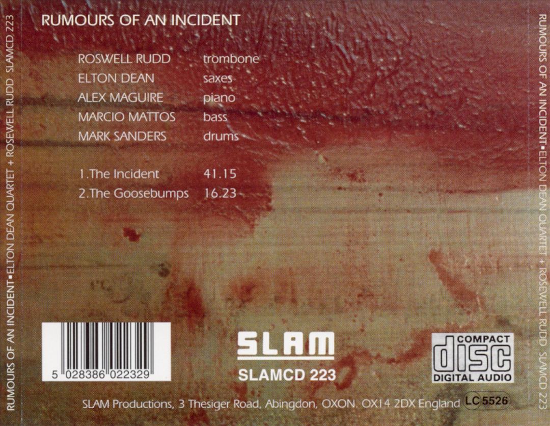Rumours of an Incident cover art
