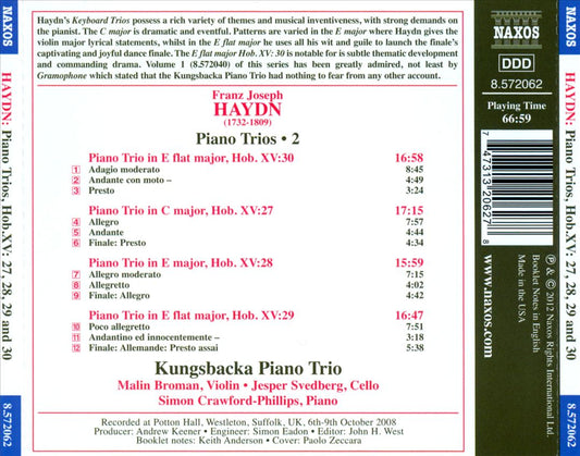 Haydn: Piano Trios Nos. 27-30 cover art
