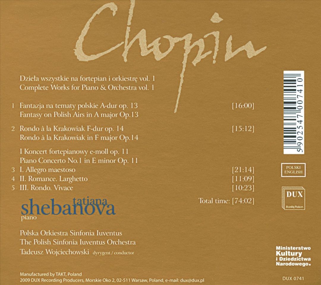 Chopin: Complete Works for Piano & Orchestra, Vol. 1 cover art
