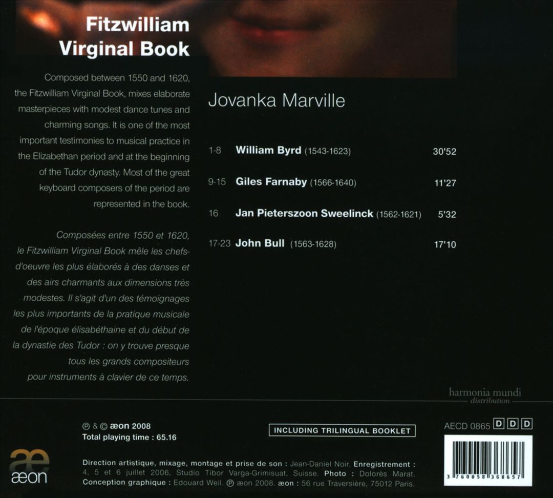 Fitzwilliam Virginal Book cover art