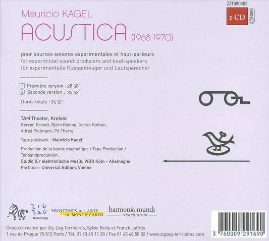 Mauricio Kagel: Acustica cover art