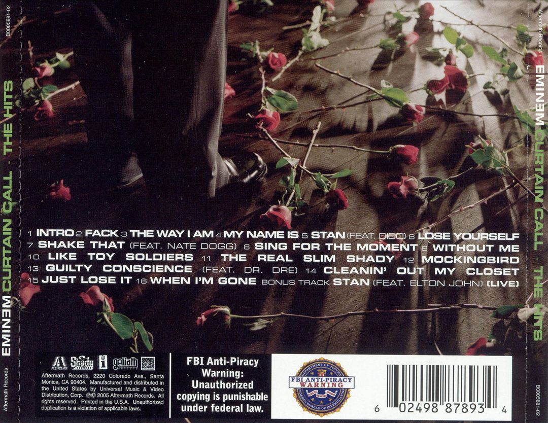 Curtain Call: The Hits cover art