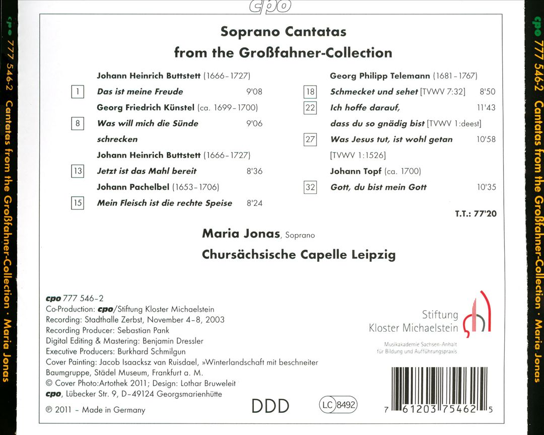 Das ist meine Freude: Soprano Cantatas from the Großfahner Collection cover art