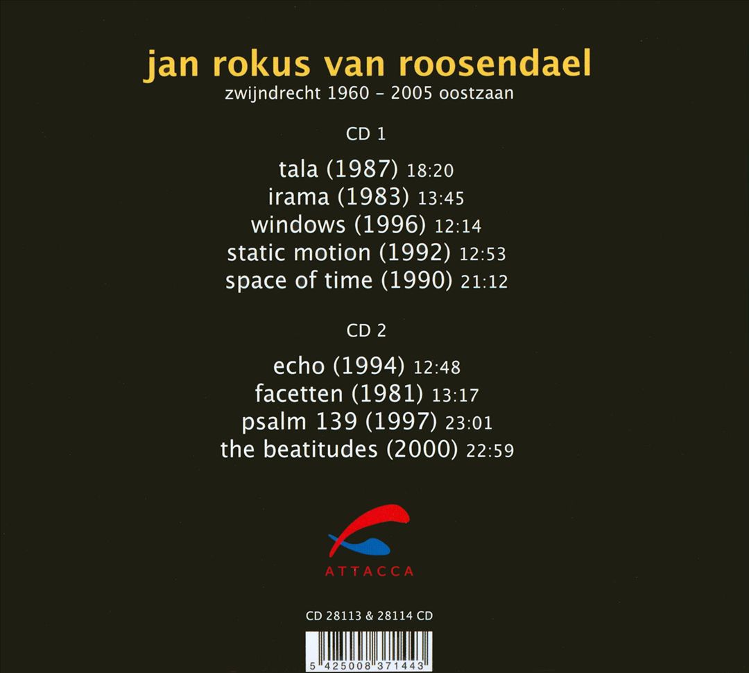 Jan Rokus Van Roosendael: Static Motion cover art