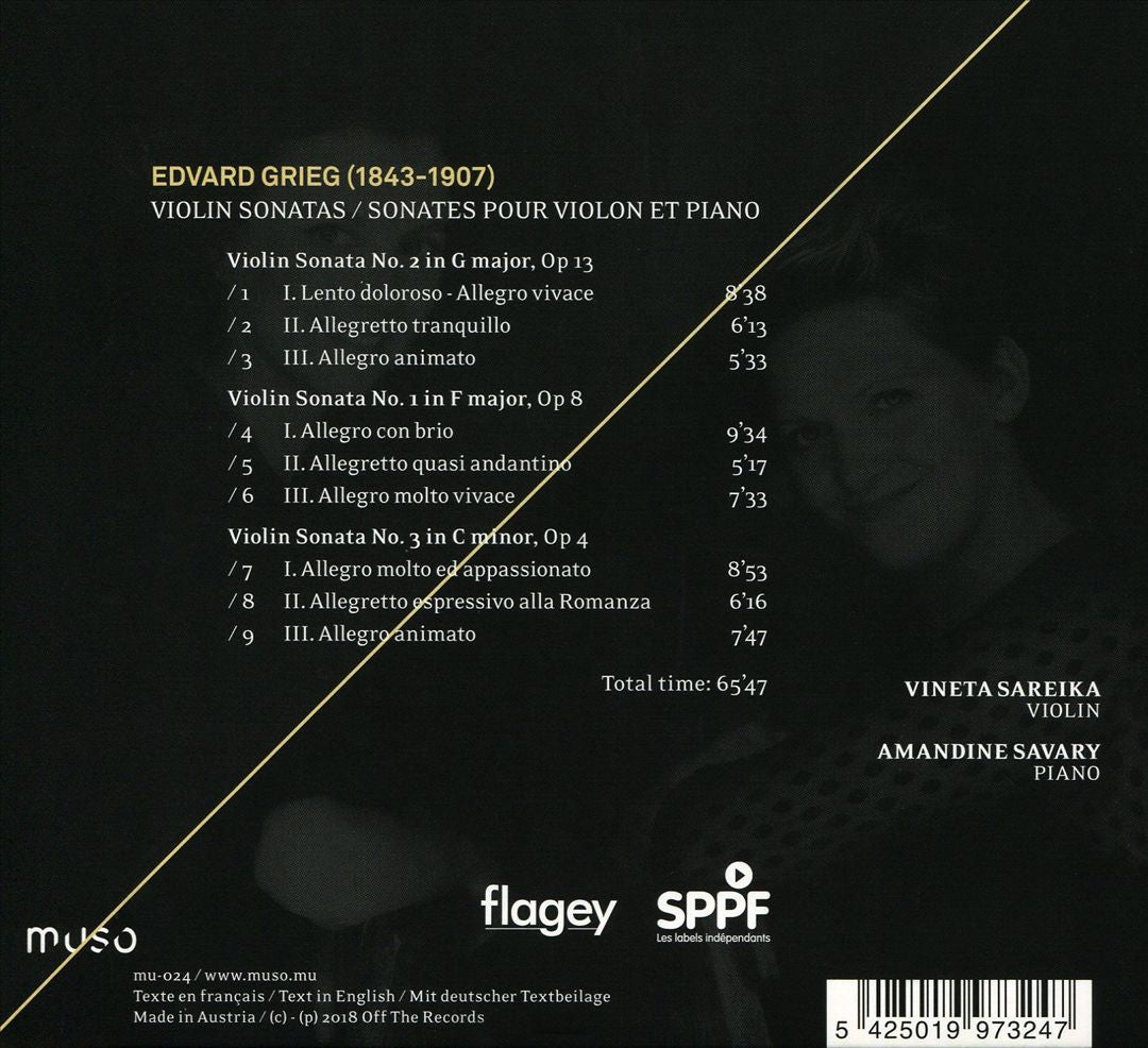 Grieg: Violin Sonatas cover art